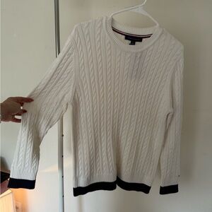 Tommy Hilfiger Ivory Cable Knit Sweater